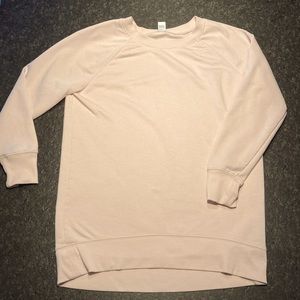 OLD NAVY Blush Tunic Length Sweatshirt Size S